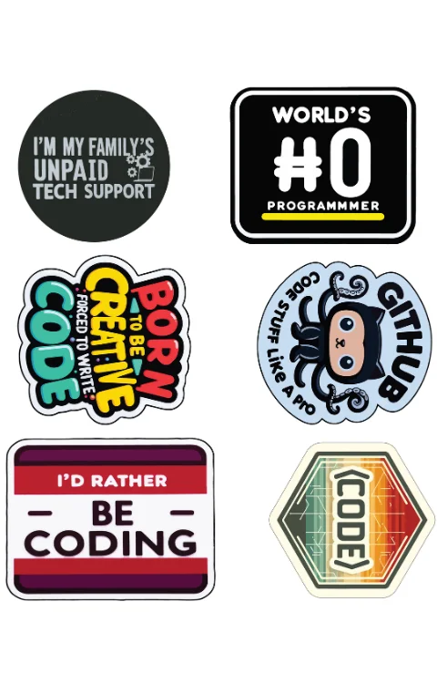 Programmer & Developer Packet Sticker | Made In Premium Gloss Vinyl With FPF(Fade Protection Film), Water Proof, Precut Sticker, Pack Of 1